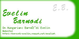 evelin barnodi business card